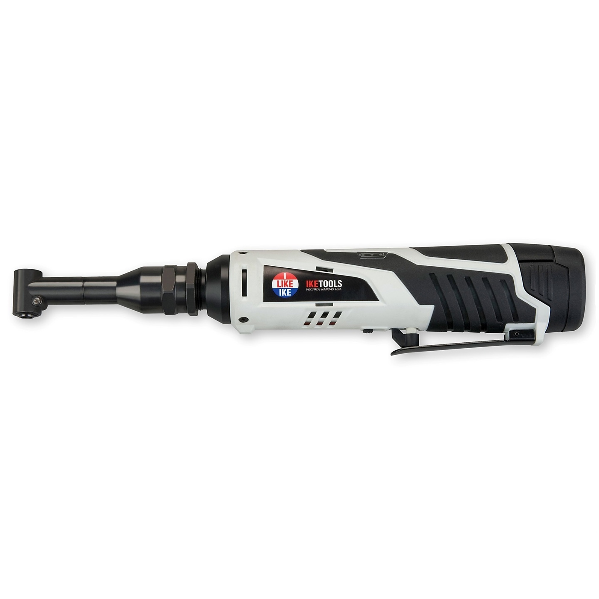Air Capital Ike Tools Rover 90° Cordless Drill — 12V, 2.0Ah Lithium-Ion Battery, Up to 4,000 RPM, Model# 45300